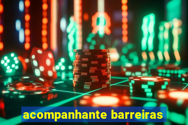 acompanhante barreiras